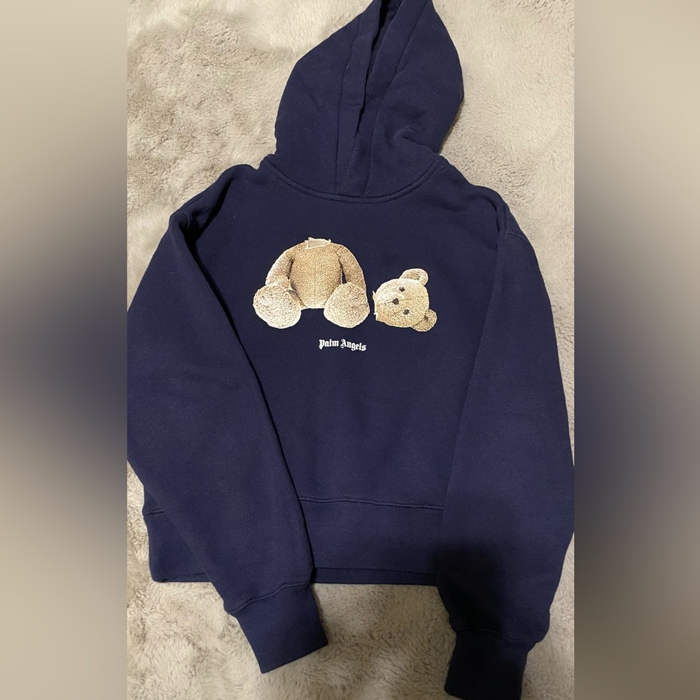 Palm Angels Boy's Bear Logo-Print Hoodie, Size 8